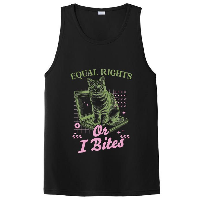 Feminist Cat Equal Rights Or I Bites Cat PosiCharge Competitor Tank