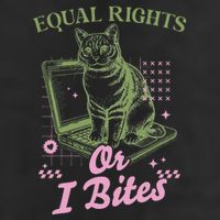 Feminist Cat Equal Rights Or I Bites Cat Trucker Hat