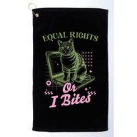 Feminist Cat Equal Rights Or I Bites Cat Golf Towel