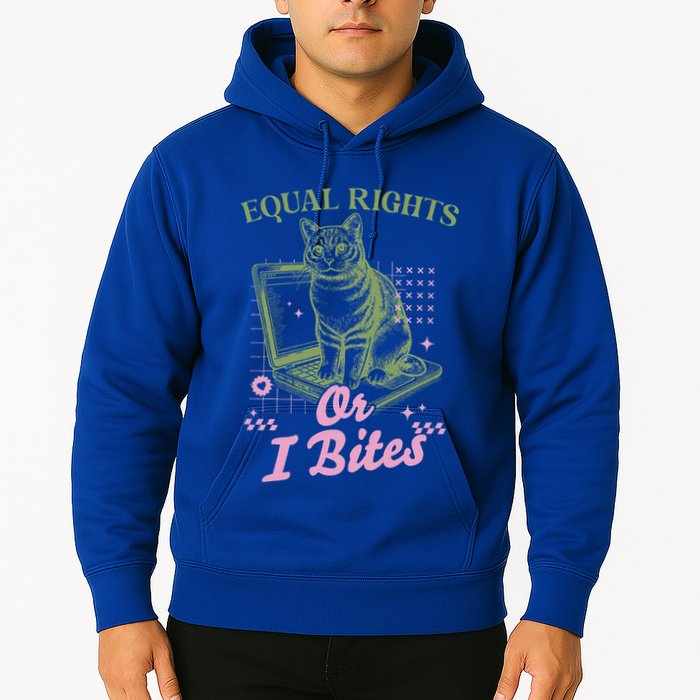 Feminist Cat Equal Rights Or I Bites Cat Hoodie