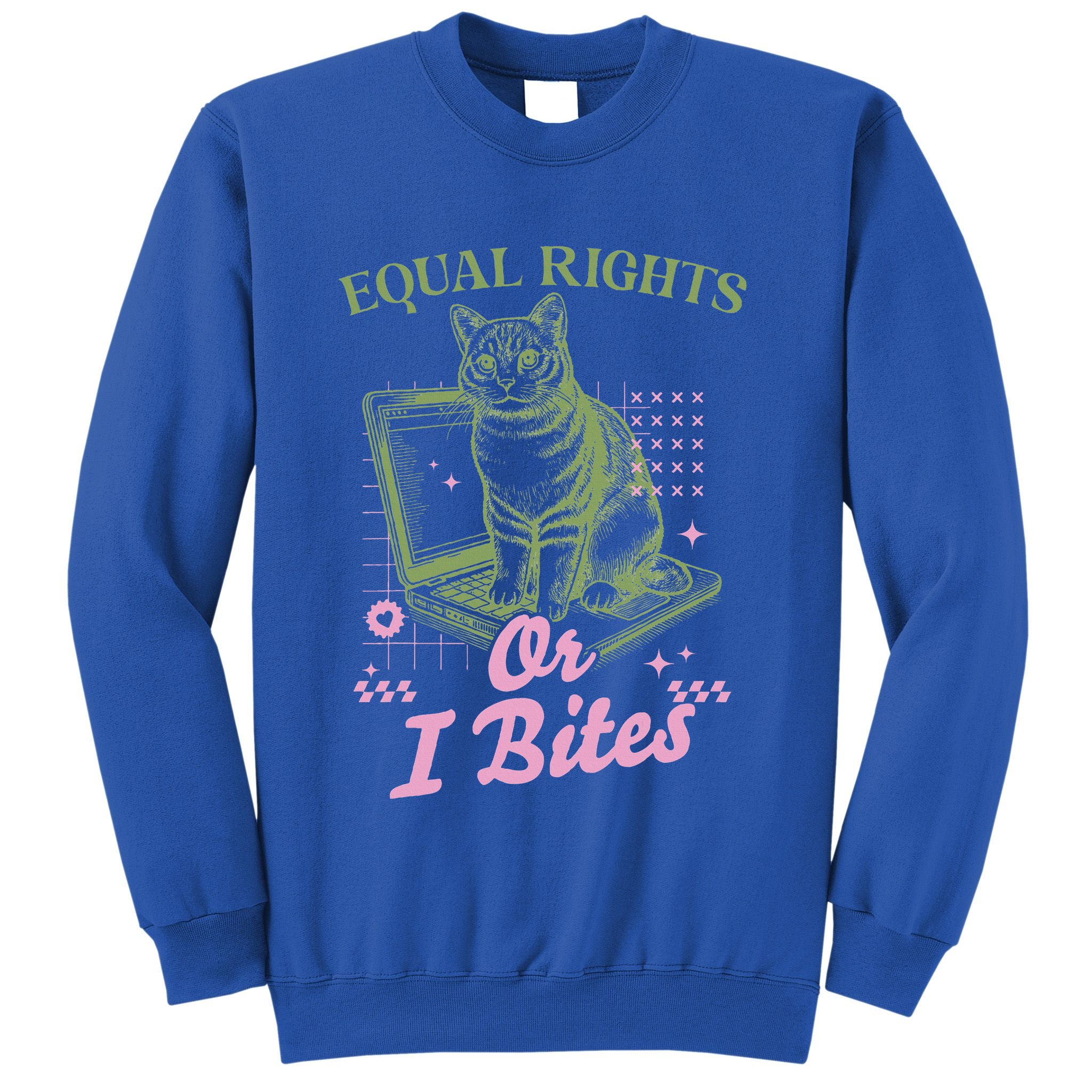 Feminist Cat Equal Rights Or I Bites Cat Sweatshirt