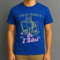 Feminist Cat Equal Rights Or I Bites Cat T-Shirt