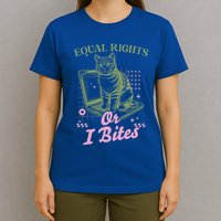 Feminist Cat Equal Rights Or I Bites Cat T-Shirt