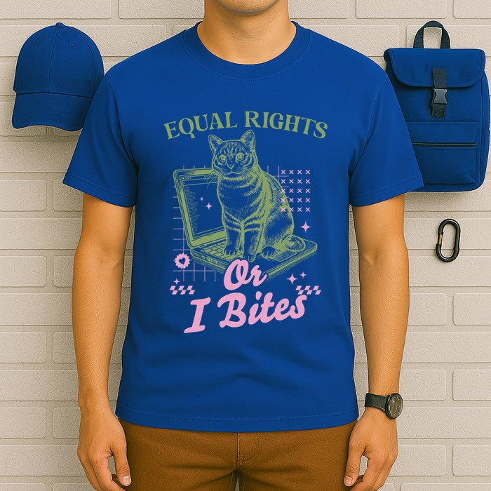 Feminist Cat Equal Rights Or I Bites Cat T-Shirt