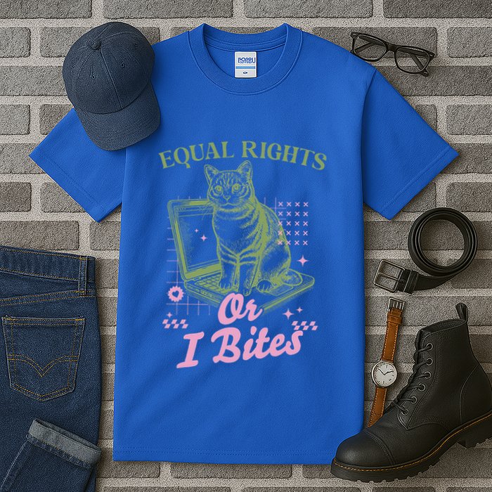 Feminist Cat Equal Rights Or I Bites Cat Tall T-Shirt