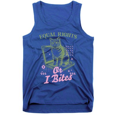 Feminist Cat Equal Rights Or I Bites Cat Tank Top