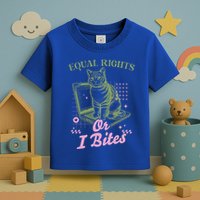 Feminist Cat Equal Rights Or I Bites Cat Toddler T-Shirt