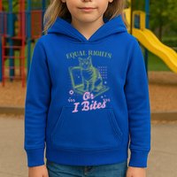 Feminist Cat Equal Rights Or I Bites Cat Kids Hoodie