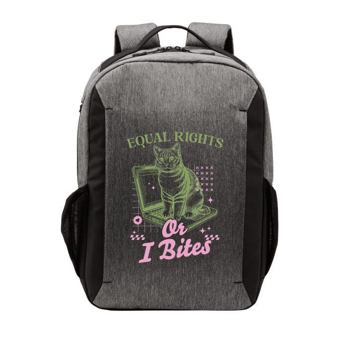 Feminist Cat Equal Rights Or I Bites Cat Vector Backpack