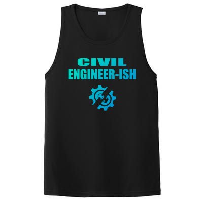 Funny Civil Engineer Student Ish Engineer Major Pun Cute Gift PosiCharge Competitor Tank