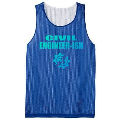 Funny Civil Engineer Student Ish Engineer Major Pun Cute Gift Mesh Reversible Basketball Jersey Tank