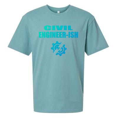 Funny Civil Engineer Student Ish Engineer Major Pun Cute Gift Sueded Cloud Jersey T-Shirt