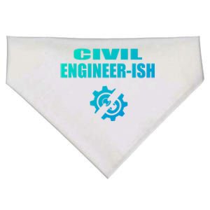 Funny Civil Engineer Student Ish Engineer Major Pun Cute Gift USA-Made Doggie Bandana