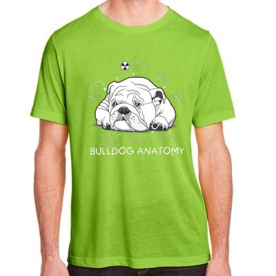 Funny Cute English Bulldog Anatomy Dog Biology Gift Adult ChromaSoft Performance T-Shirt