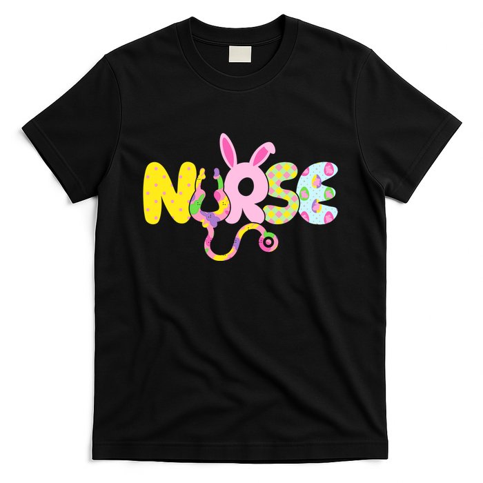 Funny Cute Easter Patterns Nurse T-Shirt