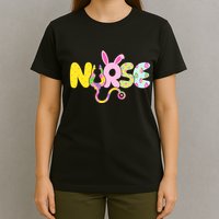 Funny Cute Easter Patterns Nurse T-Shirt