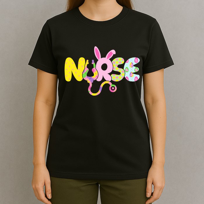Funny Cute Easter Patterns Nurse T-Shirt