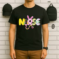Funny Cute Easter Patterns Nurse T-Shirt