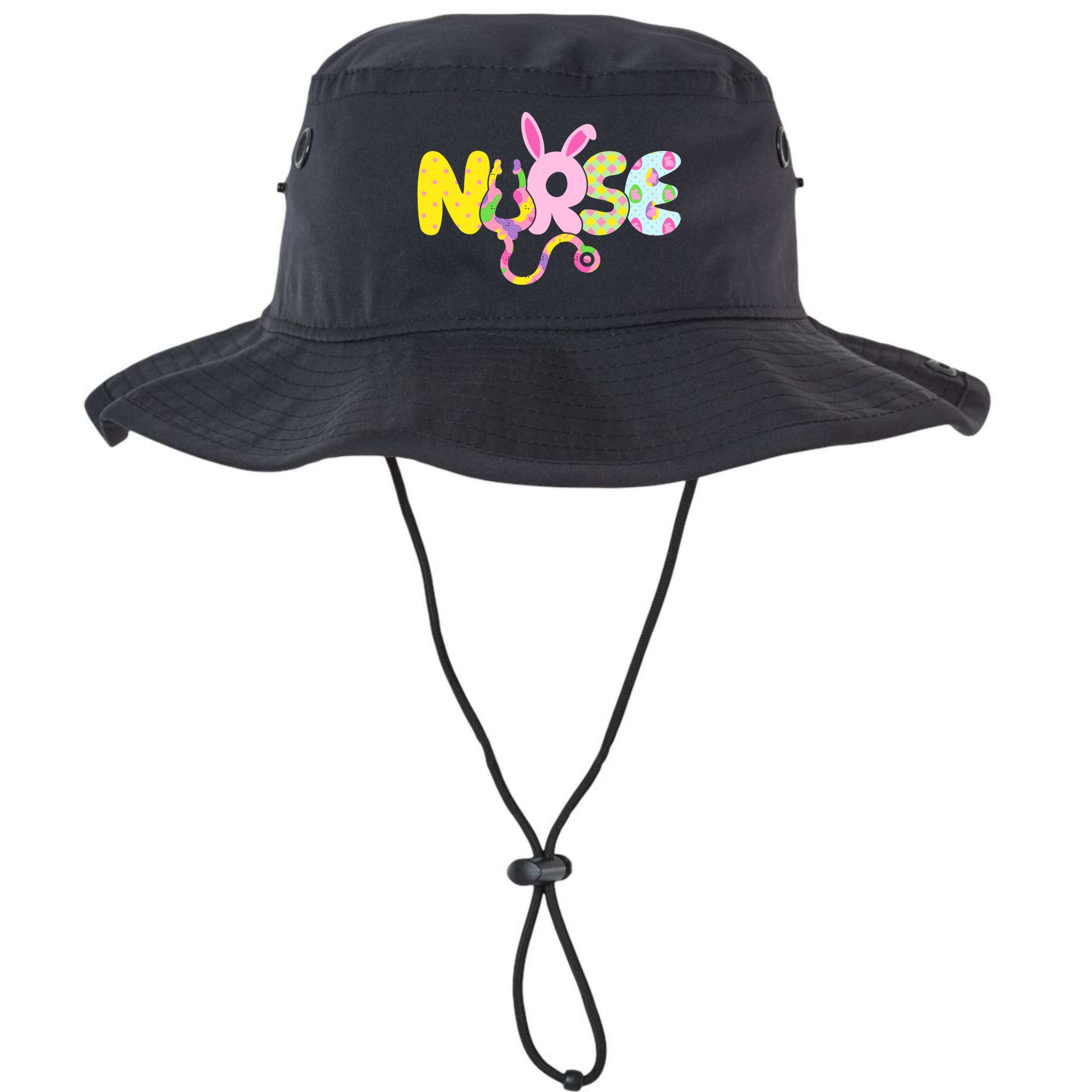 Funny Cute Easter Patterns Nurse Bucket Hat