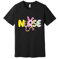 Funny Cute Easter Patterns Nurse Premium T-Shirt