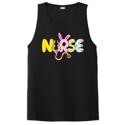 Funny Cute Easter Patterns Nurse PosiCharge Competitor Tank