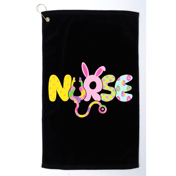 Funny Cute Easter Patterns Nurse Golf Towel