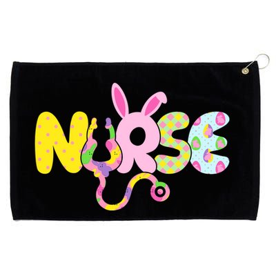 Funny Cute Easter Patterns Nurse Grommeted Golf Towel