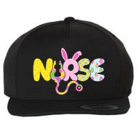 Funny Cute Easter Patterns Nurse Wool Snapback Cap