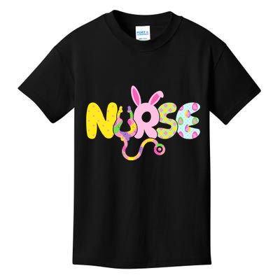 Funny Cute Easter Patterns Nurse Kids T-Shirt