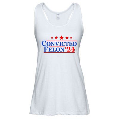 Felon24 Convicted Felon Funny Pro Trump 2024 Ladies Essential Flowy Tank