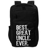 Family Cool Funny Best Great Uncle Ever Impact Tech Backpack