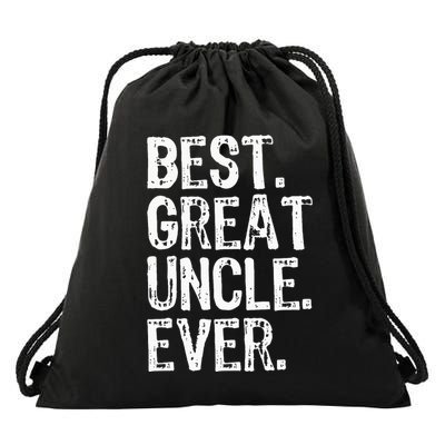 Family Cool Funny Best Great Uncle Ever Drawstring Bag