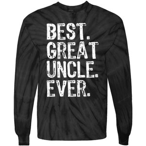 Family Cool Funny Best Great Uncle Ever Tie-Dye Long Sleeve Shirt