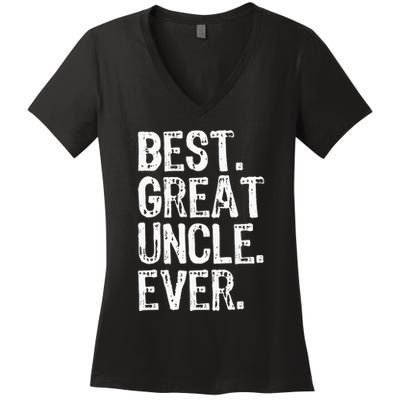 Family Cool Funny Best Great Uncle Ever Women's V-Neck T-Shirt