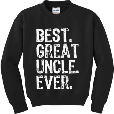 Family Cool Funny Best Great Uncle Ever Kids Sweatshirt