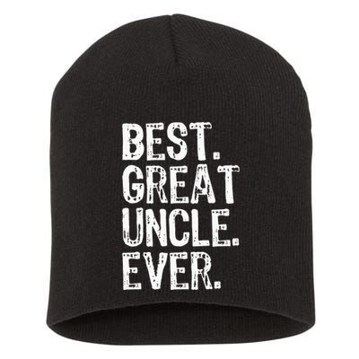Family Cool Funny Best Great Uncle Ever Short Acrylic Beanie