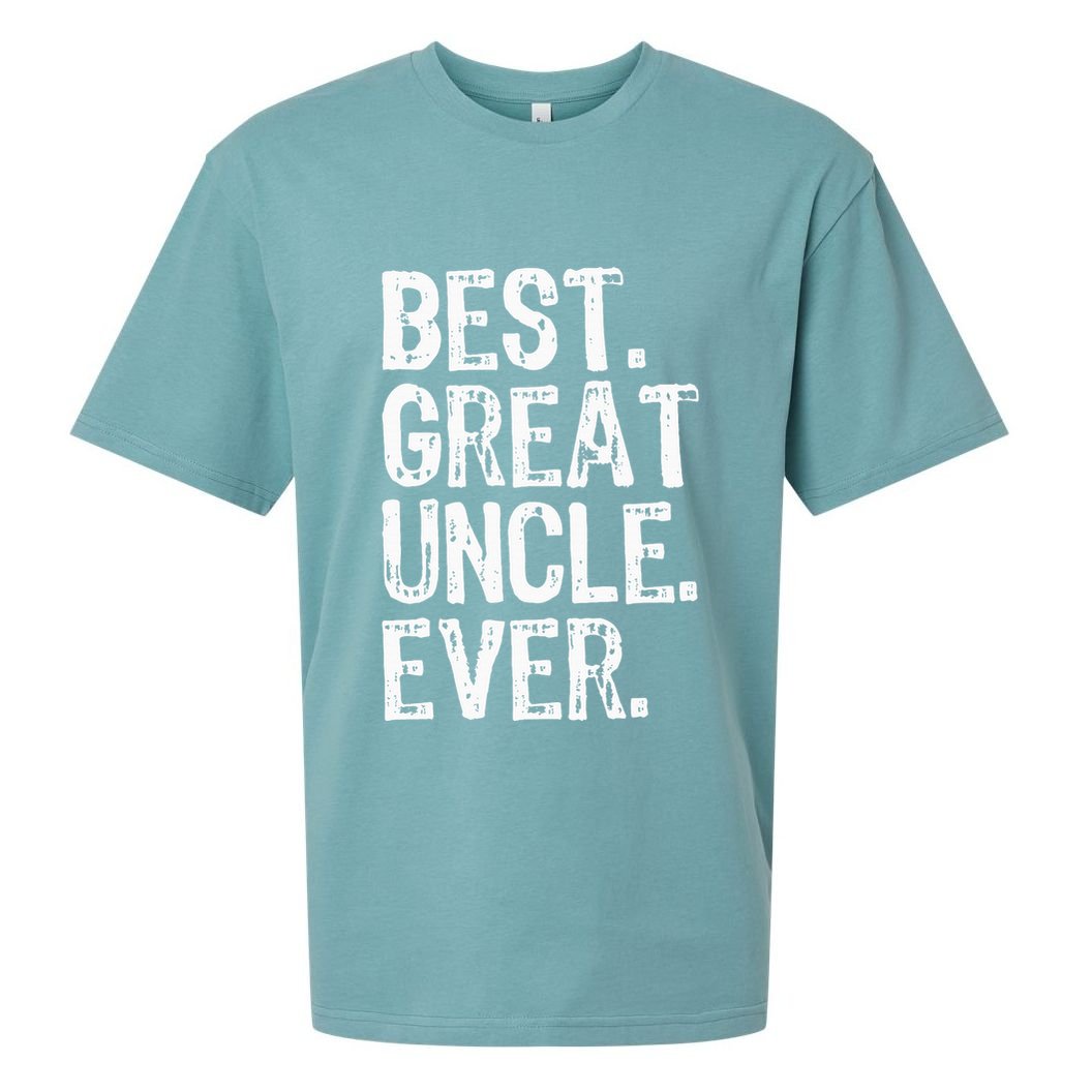 Family Cool Funny Best Great Uncle Ever Sueded Cloud Jersey T-Shirt