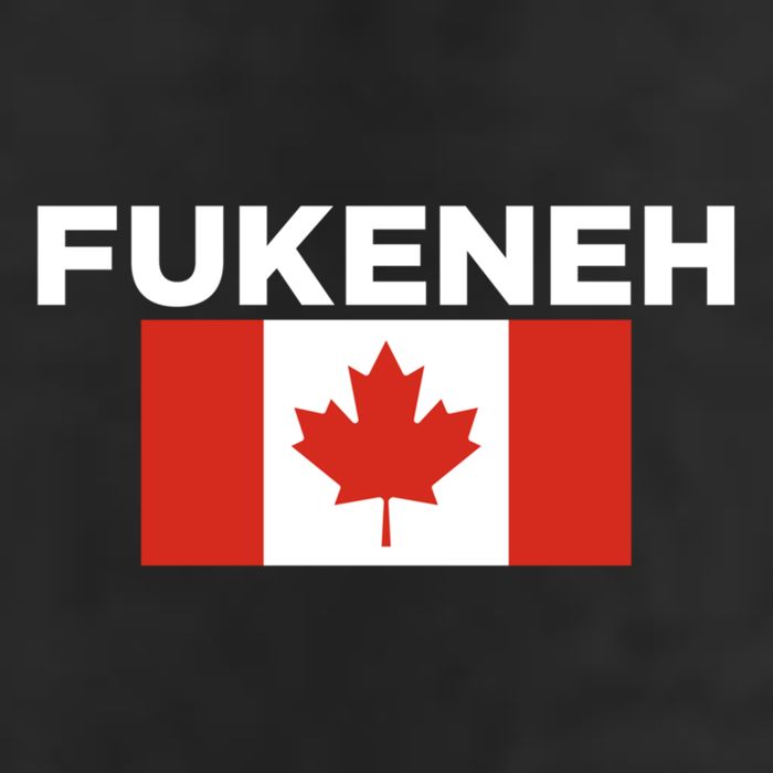 Fukeneh Canada Flag Humorous Fun Slang Accent Gift 11oz C Handle Ceramic Mug