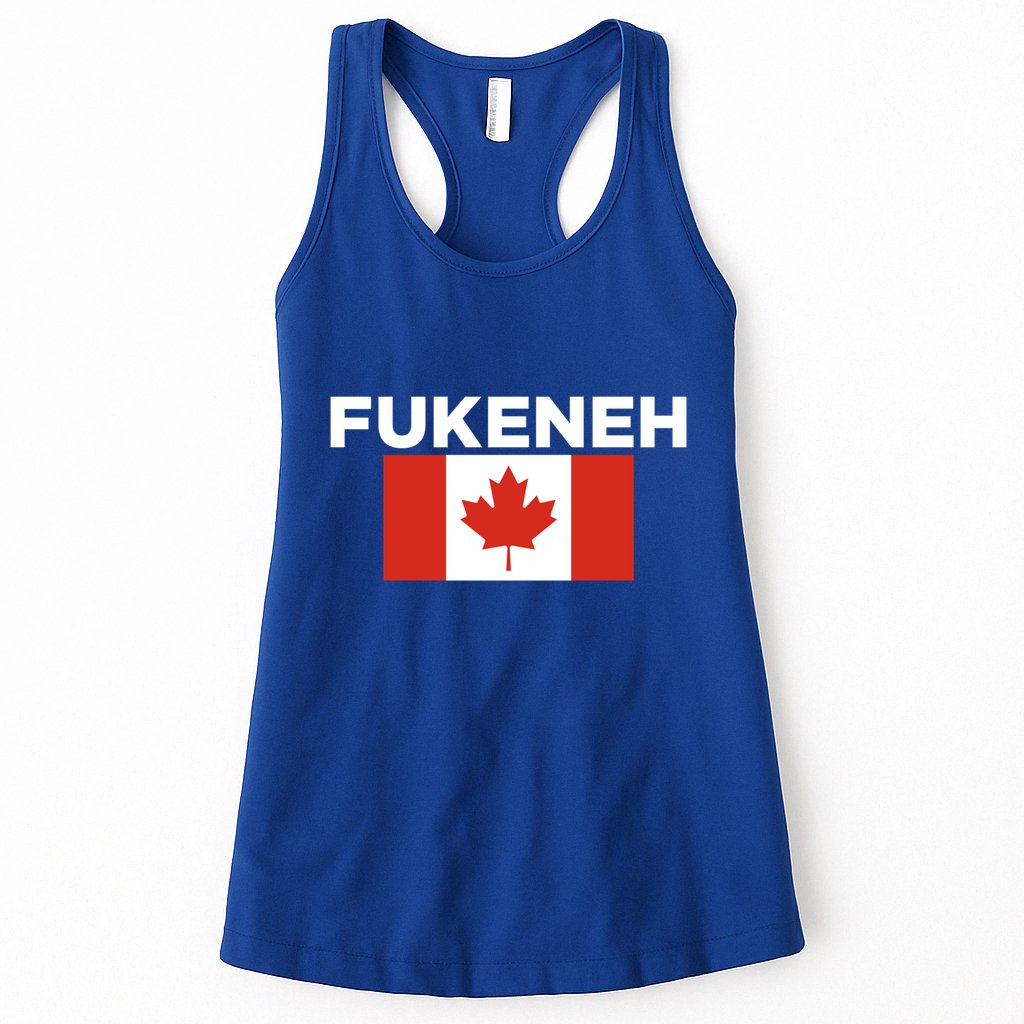Fukeneh Canada Flag Humorous Fun Slang Accent Gift Womens Tank Top
