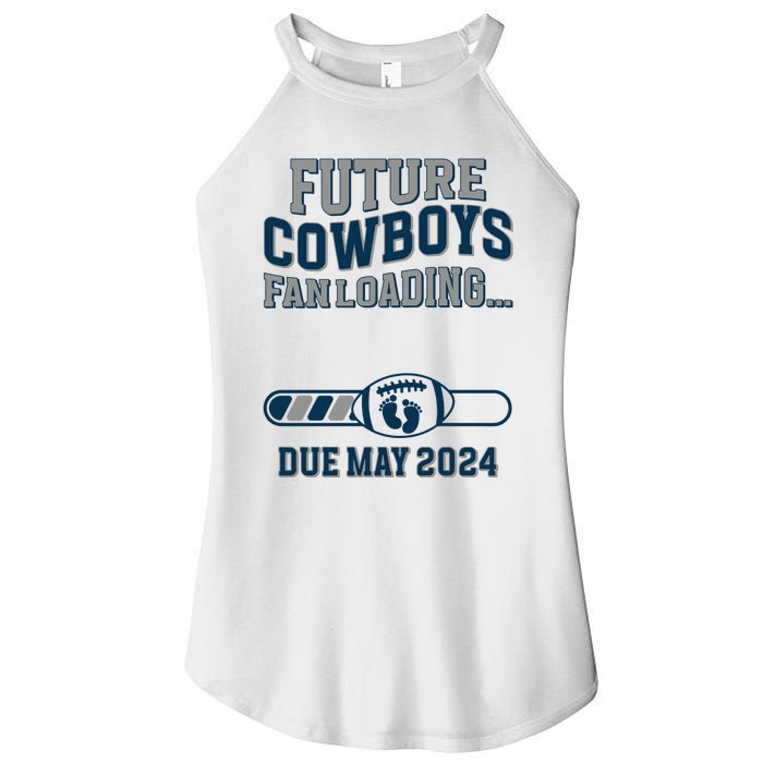 Future Cowboys Fanloading Due May 2024 Pregnant Pregnance Women’s Perfect Tri Rocker Tank