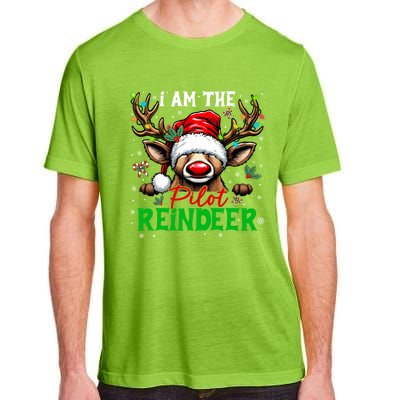 Funny Christmas Family Matching IM The Pilot Reindeer Gift Adult ChromaSoft Performance T-Shirt