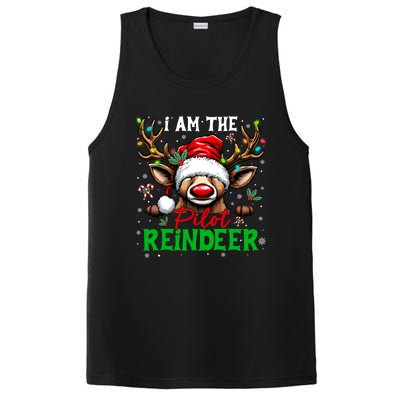 Funny Christmas Family Matching IM The Pilot Reindeer Gift PosiCharge Competitor Tank