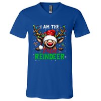 Funny Christmas Family Matching IM The Pilot Reindeer Gift V-Neck T-Shirt