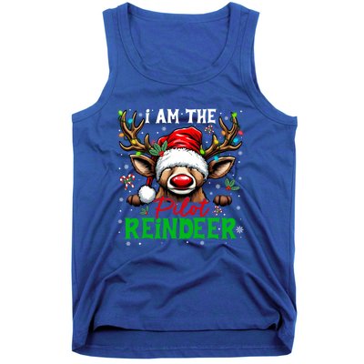 Funny Christmas Family Matching IM The Pilot Reindeer Gift Tank Top