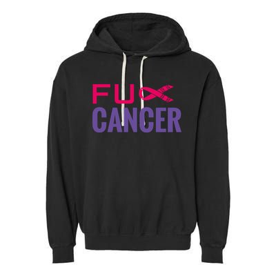 F Cancer Garment-Dyed Fleece Hoodie
