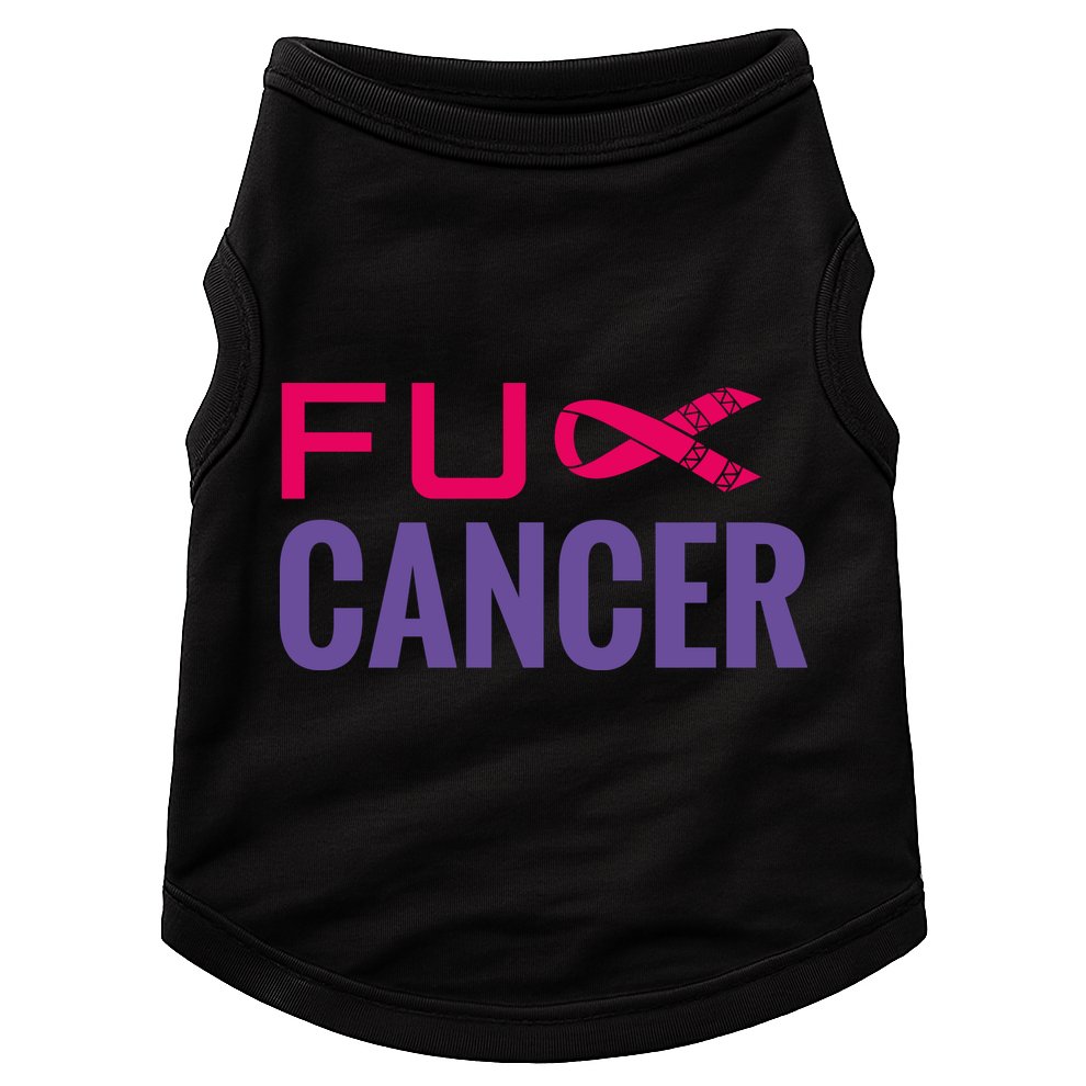F Cancer Doggie Tank