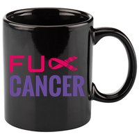 F Cancer 11oz C Handle Ceramic Mug