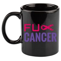 F Cancer 11oz C Handle Ceramic Mug