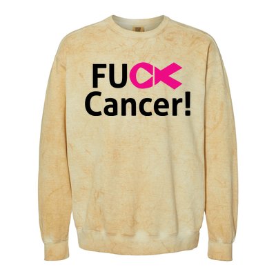 Fuck Cancer Colorblast Crewneck Sweatshirt