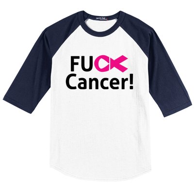 Fuck Cancer Baseball Sleeve Shirt